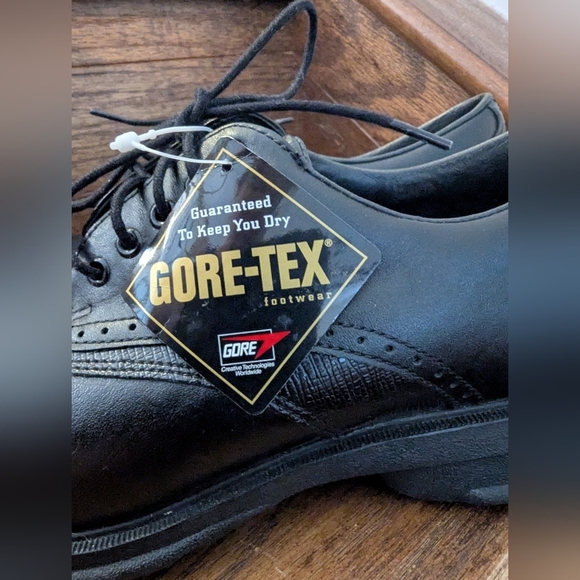 Etonic Gortex Power Play Black Leather Oxford Golf Shoes men's 7.5 W 4 EU 40 - Picture 5 of 15